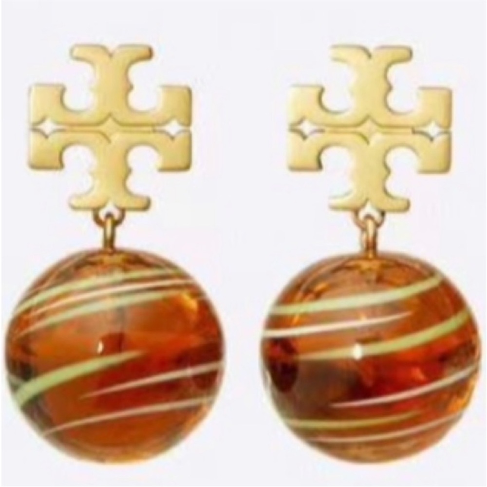 Tory Burch gold Roxanne small drop earrings